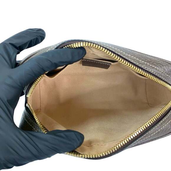 Nearly unused GUCCI GG Supreme Ophidia leather